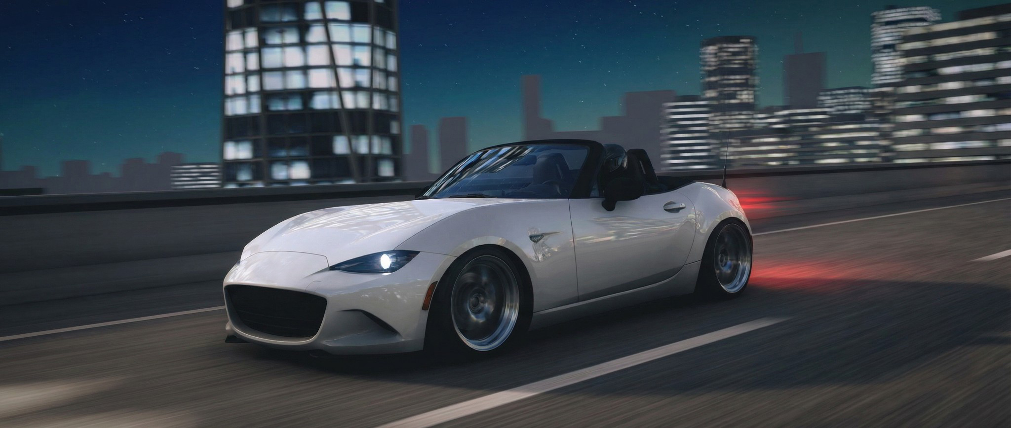 Driving game night screenshot